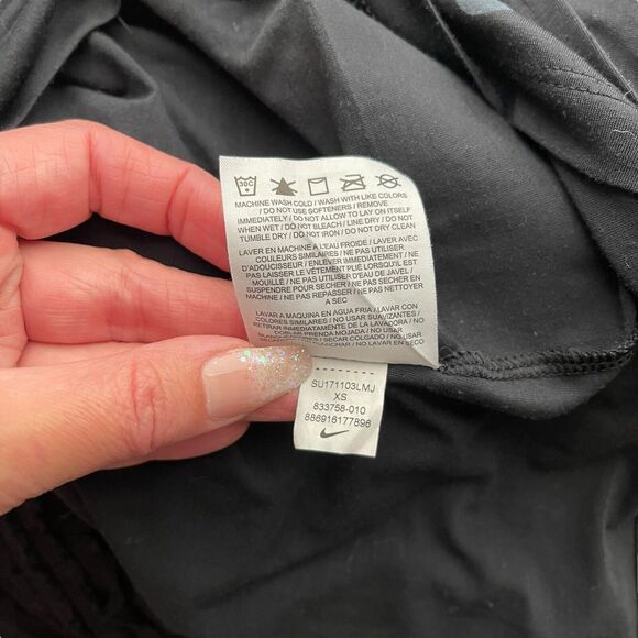 Nike x Soul Cycle XS Muscle Tee Black Tank Top Open Back Mesh Workout - Picture 4 of 10